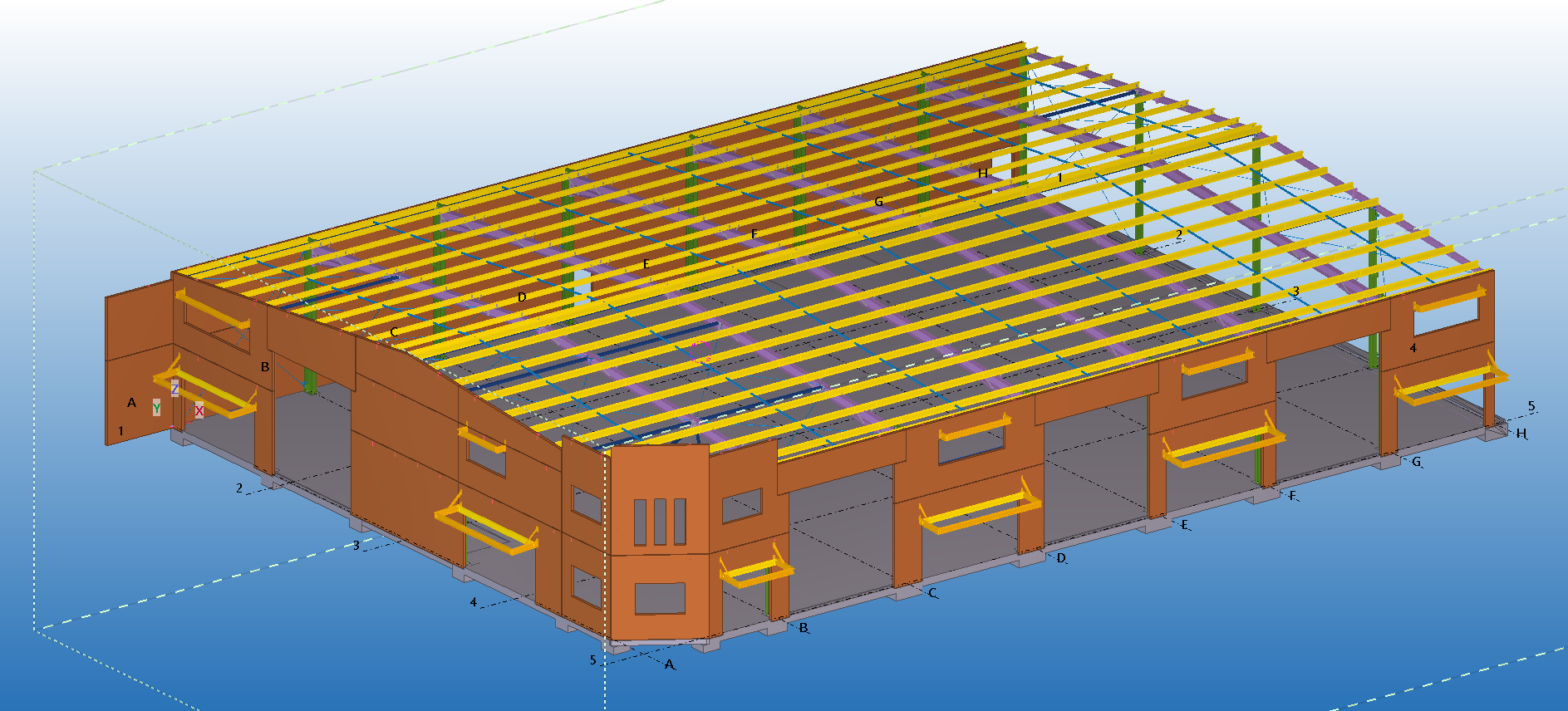 Industrial Units Extension – Port Macquarie, NSW #Steel Detailing #Precast Panel Detailing #Shop Drawings #Industrial #Mid North Coast